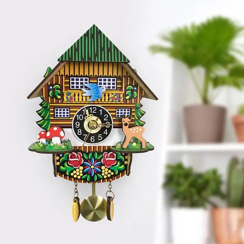Retro Vintage Wooden Cuckoo Clocks Handcraft Carving Living Room Wall Clock Swing Timer Alarm Clocks Interiors Decoration Tools
Retro Vintage Wooden Cuckoo Clocks Handcraft Carving Living Room Wall Clock Swing Timer Alarm Clocks Interiors Decoration Tools