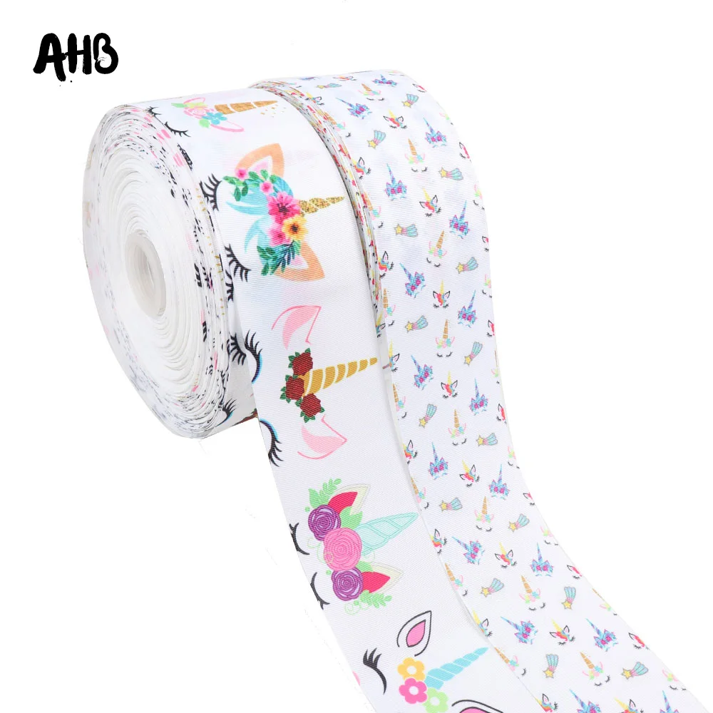 AHB 5Y/lot Grosgrain Ribbon 75MM Unicorn Printed Ribbon For Bow Christmas New Year Gifts Packing Wrapping For Craft
AHB 5Y/lot Grosgrain Ribbon 75MM Unicorn Printed Ribbon For Bow Christmas New Year Gifts Packing Wrapping For Craft