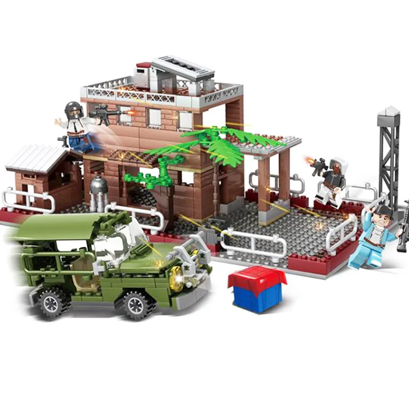 NEW PUBG FPS Game MILITARY Unknown's Battlegrounds house Model Soldier Army SWAT MOC Building Blocks Toys Boys toy
NEW PUBG FPS Game MILITARY Unknown's Battlegrounds house Model Soldier Army SWAT MOC Building Blocks Toys Boys toy