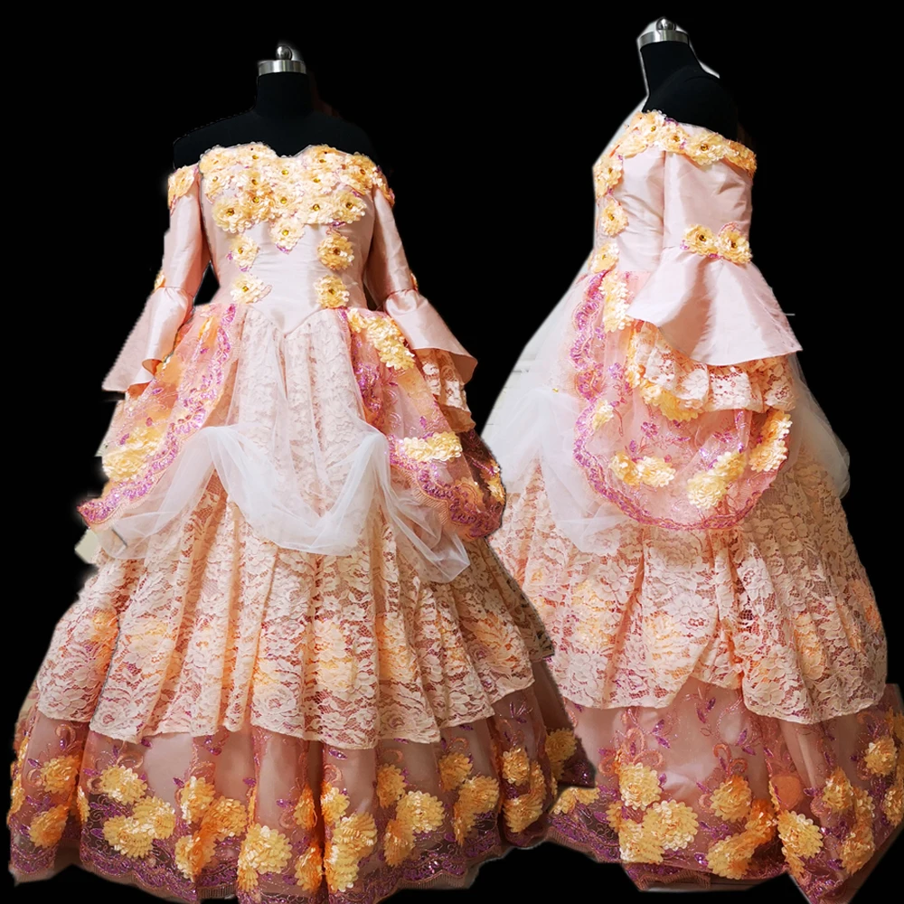2019 New pink lace elegant Halloween Cosplay dress Colonial Georgian Renaissance Gothic Historical dress D-297
2019 New pink lace elegant Halloween Cosplay dress Colonial Georgian Renaissance Gothic Historical dress D-297