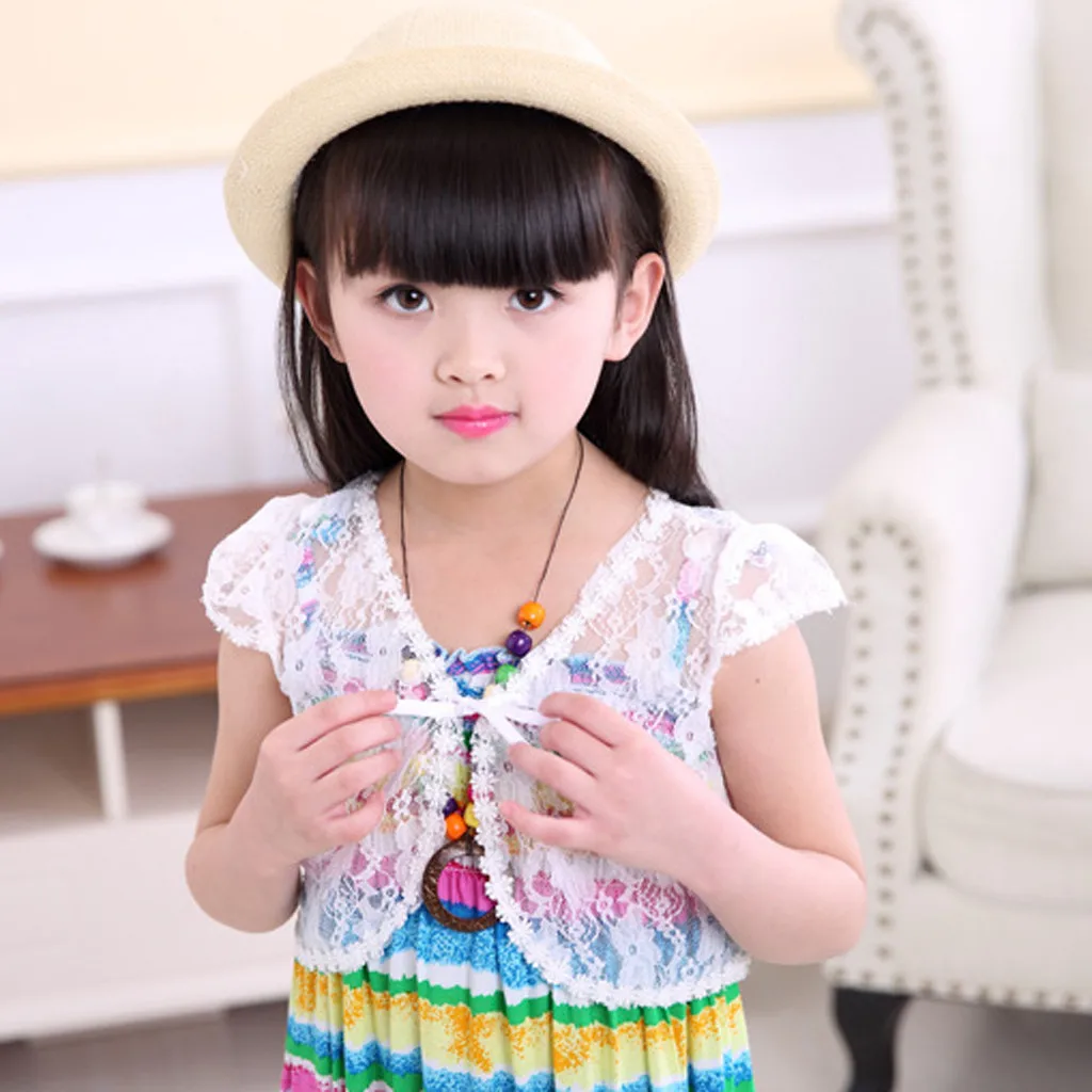 Children Kid Girls Bolero Jacket Wedding Short Outerwear Summer Lace Shawl Coat girls t shirt 2019 NEW Baby girl L422
Children Kid Girls Bolero Jacket Wedding Short Outerwear Summer Lace Shawl Coat girls t shirt 2019 NEW Baby girl L422