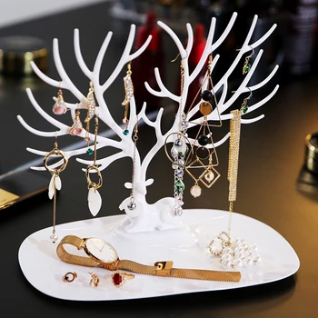 Little Deer Earrings Necklace Ring Pendant Bracelet Jewelry organizer Display Stand Tray Tree Storage Racks Organizer Holder H39
Little Deer Earrings Necklace Ring Pendant Bracelet Jewelry organizer Display Stand Tray Tree Storage Racks Organizer Holder H39