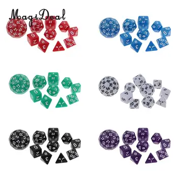 MagiDeal 10Pcs/Lot Acrylic Digital Dices Multi-Sided Dice Set for RPG Table Games Dungeons Dragons MTG RPG Gaming Party Toys 
MagiDeal 10Pcs/Lot Acrylic Digital Dices Multi-Sided Dice Set for RPG Table Games Dungeons Dragons MTG RPG Gaming Party Toys