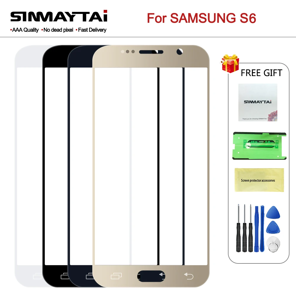 1Pcs Original LCD Front Screen glass for Samsung Galaxy S6 G920 G920F G920FD Outer Glass Lens Panel+Sticker+Tools
1Pcs Original LCD Front Screen glass for Samsung Galaxy S6 G920 G920F G920FD Outer Glass Lens Panel+Sticker+Tools
