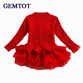 GEMTOT Thick Warm Girl Dress Christmas Wedding Party Dresses Knitted Chiffon Winter Kids Girls Clothes Children CLothing k1
GEMTOT Thick Warm Girl Dress Christmas Wedding Party Dresses Knitted Chiffon Winter Kids Girls Clothes Children CLothing k1