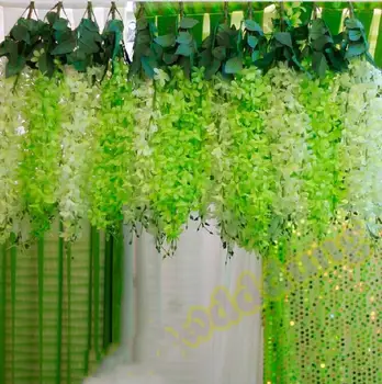 Romantic Wedding Decoration Garland Artificial Wisteria Silk Flower Vine Inserted Arches Flowers Christmas Party Decorations
Romantic Wedding Decoration Garland Artificial Wisteria Silk Flower Vine Inserted Arches Flowers Christmas Party Decorations