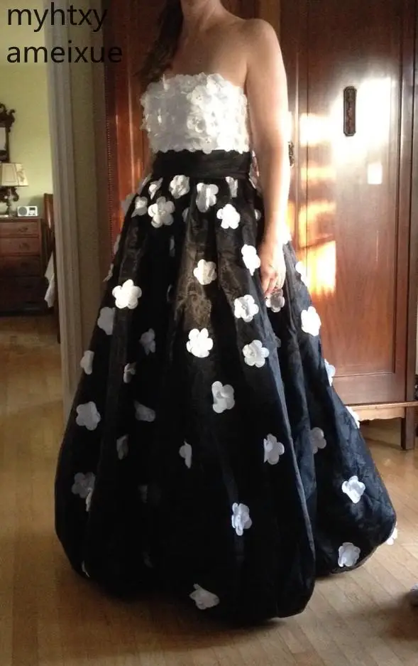 2021 New Sexy Black And White Floral Applique Black Pageant Prom Dresses Special Occasion Gowns Custom Made Color Robe De Soiree
2021 New Sexy Black And White Floral Applique Black Pageant Prom Dresses Special Occasion Gowns Custom Made Color Robe De Soiree