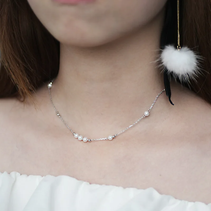 Real Pure 925 Sterling Silver High Quality Necklace Jewelry Shell Beads Statement Necklace For Women Short Necklace
Real Pure 925 Sterling Silver High Quality Necklace Jewelry Shell Beads Statement Necklace For Women Short Necklace