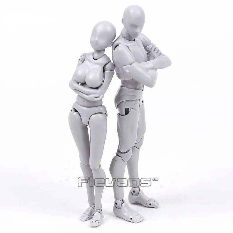 

Anime SHFiguarts BODY KUN / CHAN DX SET Gray Color Ver. PVC Action Figure Collectible Model Toy 14cm 2 Styles