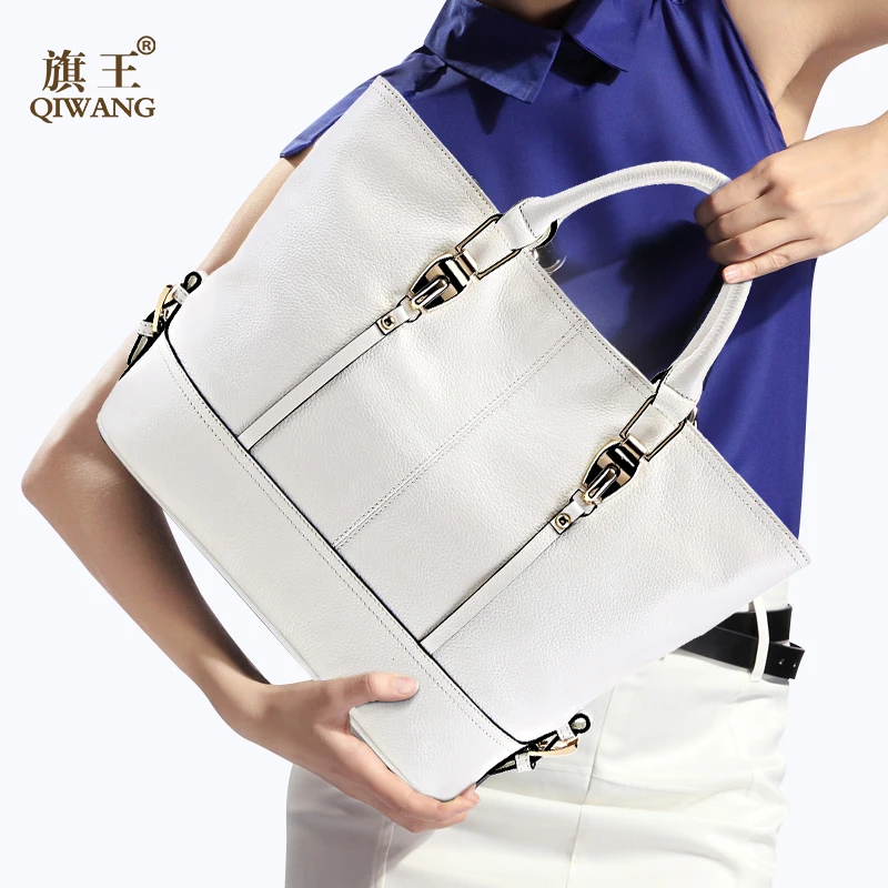 Qiwang роскошные сумки женские дизайнерские из натуральной кожи Большая
