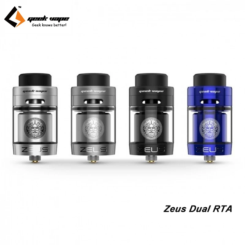 Original GeekVape Zeus Dual RTA Atomizer 4ML Can Be Extend to 5.5ml Tank for Electronic Cigarette Box Mod Vape Like Aegis Mod
Original GeekVape Zeus Dual RTA Atomizer 4ML Can Be Extend to 5.5ml Tank for Electronic Cigarette Box Mod Vape Like Aegis Mod