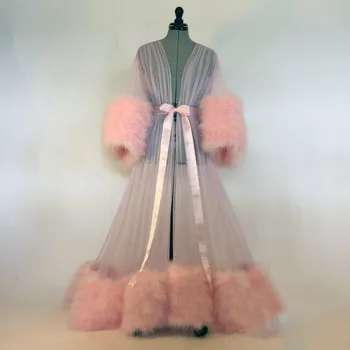 2019 Sexy Night Robe Long Sleeve Luxury Feathers Party Sleepwear Custom Made Nightgowns Robes
2019 Sexy Night Robe Long Sleeve Luxury Feathers Party Sleepwear Custom Made Nightgowns Robes