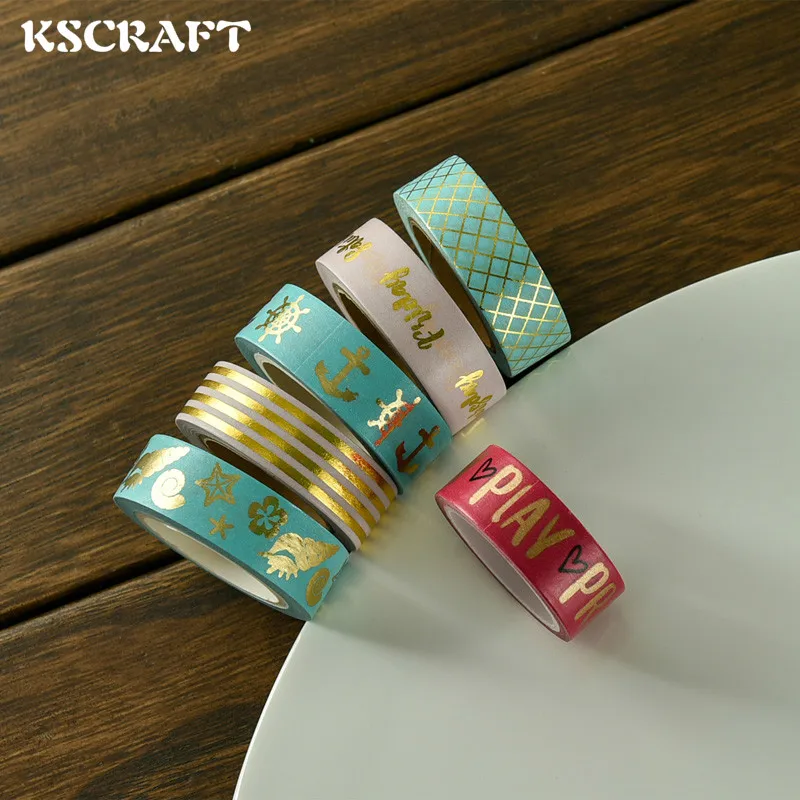 KSCRAFT 15mm*5m Adhesive Tape for Scrapbooking DIY Craft Sticky Deco Masking Japanese Paper Washi Tape Color
KSCRAFT 15mm*5m Adhesive Tape for Scrapbooking DIY Craft Sticky Deco Masking Japanese Paper Washi Tape Color