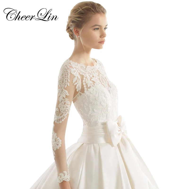 Long Sleeves Wedding Dresses with Pockets (2)