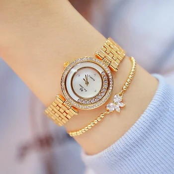 Women Diamonds Watch Fashion Clock Hour for Ladies Luxury Waterproof Wristwatches Quartz Watch Gold
Women Diamonds Watch Fashion Clock Hour for Ladies Luxury Waterproof Wristwatches Quartz Watch Gold