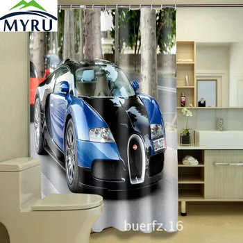 MYRU Cool 3D printing Bugatti sports car waterproof shower curtains cool shower curtain for bathroom
MYRU Cool 3D printing Bugatti sports car waterproof shower curtains cool shower curtain for bathroom