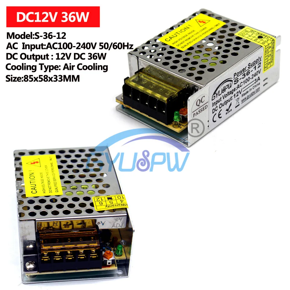 12V36W