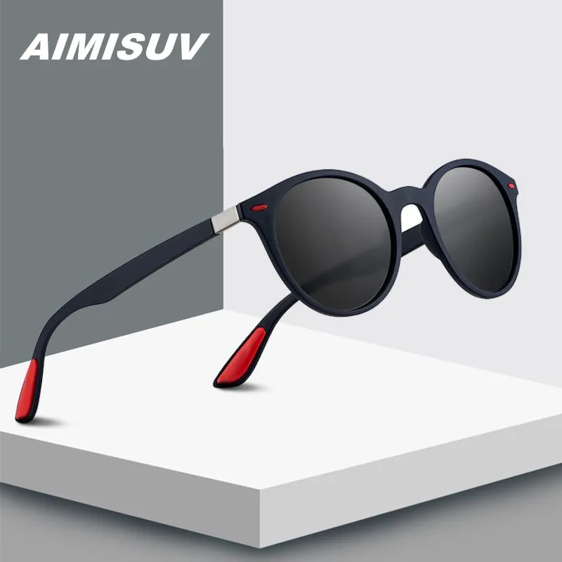 AIMISUV Brand Polarized Sunglasses Men Classic Round Glasses Men's Goggle UV400 Retro Rivet TR90 Sun Glasses Oval Frame
AIMISUV Brand Polarized Sunglasses Men Classic Round Glasses Men's Goggle UV400 Retro Rivet TR90 Sun Glasses Oval Frame