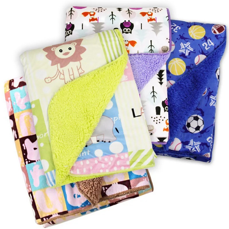 Children's Double Blanket Animation Cartoon Printed Blanket Baby Newborn Blanket Thickened Lamb Velvet Four Seasons Blanket
Children's Double Blanket Animation Cartoon Printed Blanket Baby Newborn Blanket Thickened Lamb Velvet Four Seasons Blanket