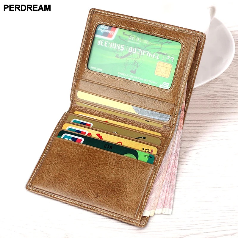 Men Purses Retro Thin Small Wallet Natural leather Wallets Male Short Purse Luxury Vintage Card Holder Cowhide Quality
Men Purses Retro Thin Small Wallet Natural leather Wallets Male Short Purse Luxury Vintage Card Holder Cowhide Quality