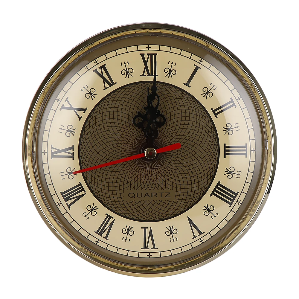 New Classical Diameter 130mm Clock Quartz Movement Insert Roman Numeral Light Gold Face Gold Trim DIY Clock Accessories
New Classical Diameter 130mm Clock Quartz Movement Insert Roman Numeral Light Gold Face Gold Trim DIY Clock Accessories