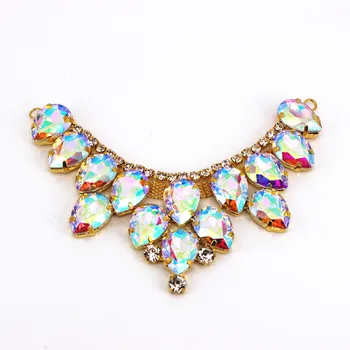 AB Rhinestone applique neckline collar trim for women dress bridal wedding dress high quality handmade sewing elegant applique
AB Rhinestone applique neckline collar trim for women dress bridal wedding dress high quality handmade sewing elegant applique