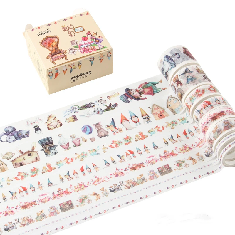 8 pcs/pack Fairy Tale Kingdom Bullet Journal Washi Tape Set Adhesive Tape DIY Scrapbooking Sticker Label Masking Tape
8 pcs/pack Fairy Tale Kingdom Bullet Journal Washi Tape Set Adhesive Tape DIY Scrapbooking Sticker Label Masking Tape