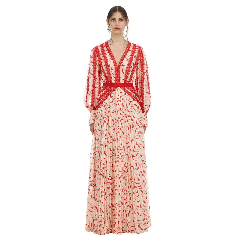 2019 New arrival Self portrait Dress Women High-end Elegant Lace patchwork Chiffon printing Runway Maxi Long Dress boho dress
2019 New arrival Self portrait Dress Women High-end Elegant Lace patchwork Chiffon printing Runway Maxi Long Dress boho dress