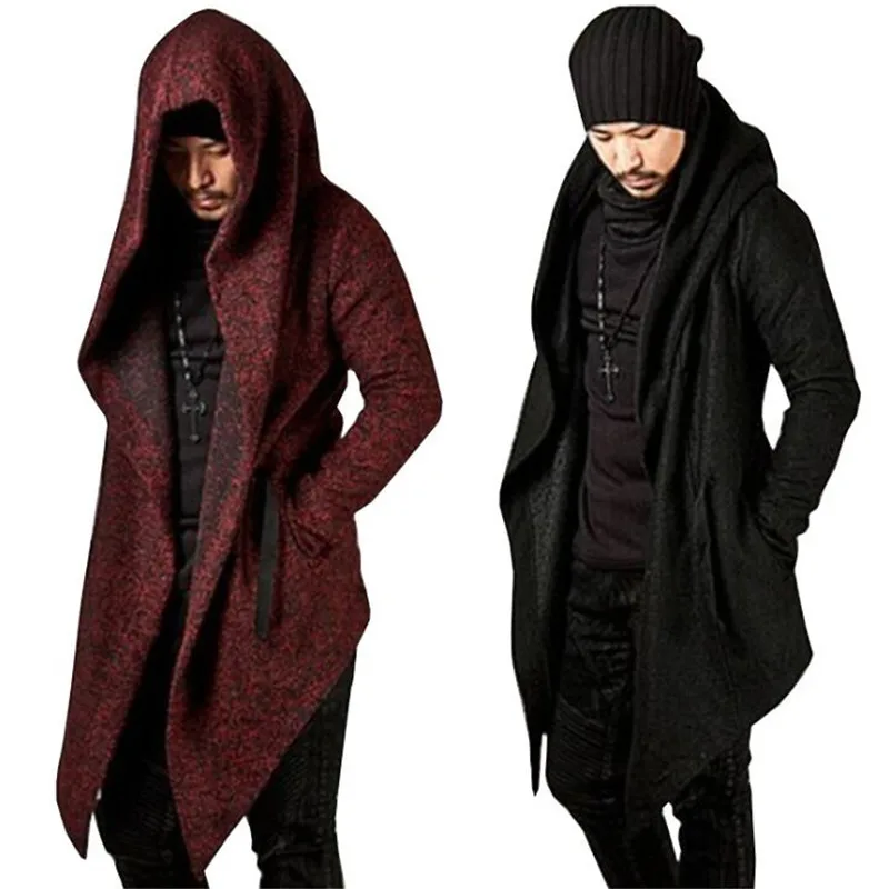 Leisure Fashion Men Hooded Jacket Irregular Hem Solid Color Punk Long Sleeve Men Coat Personality Slim Fit Top
Leisure Fashion Men Hooded Jacket Irregular Hem Solid Color Punk Long Sleeve Men Coat Personality Slim Fit Top