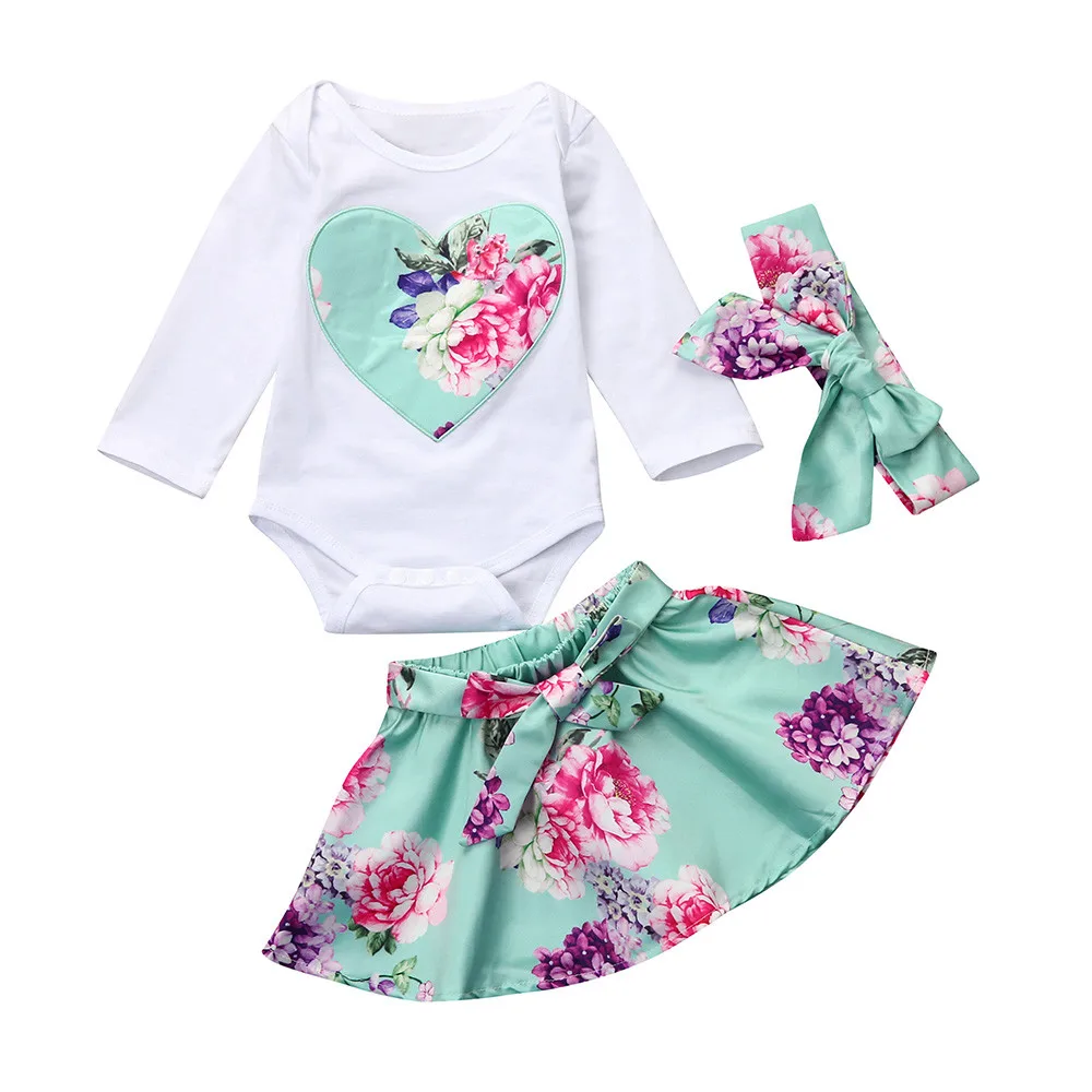 2Pcs Newborn Infant Baby Girl Floral Heart Bodysuit Tops + Skirt Outfits Clothes Set Long Sleeve Girls Bodysuits Sweet Beauty
2Pcs Newborn Infant Baby Girl Floral Heart Bodysuit Tops + Skirt Outfits Clothes Set Long Sleeve Girls Bodysuits Sweet Beauty
