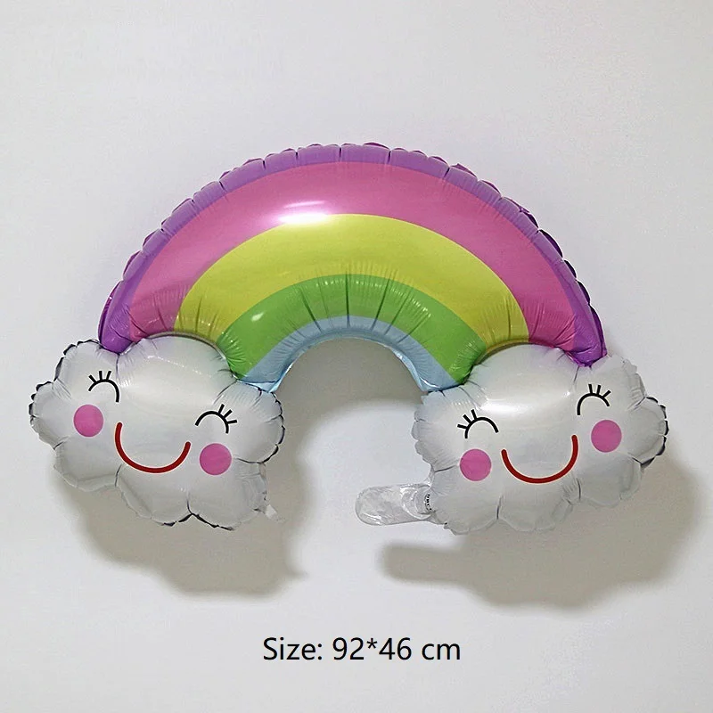 Big Rainbow Smile Cloud Balloons children's birthday party balloon new kids sunshine toy sun flower bee Anniversary Decoration 
Big Rainbow Smile Cloud Balloons children's birthday party balloon new kids sunshine toy sun flower bee Anniversary Decoration