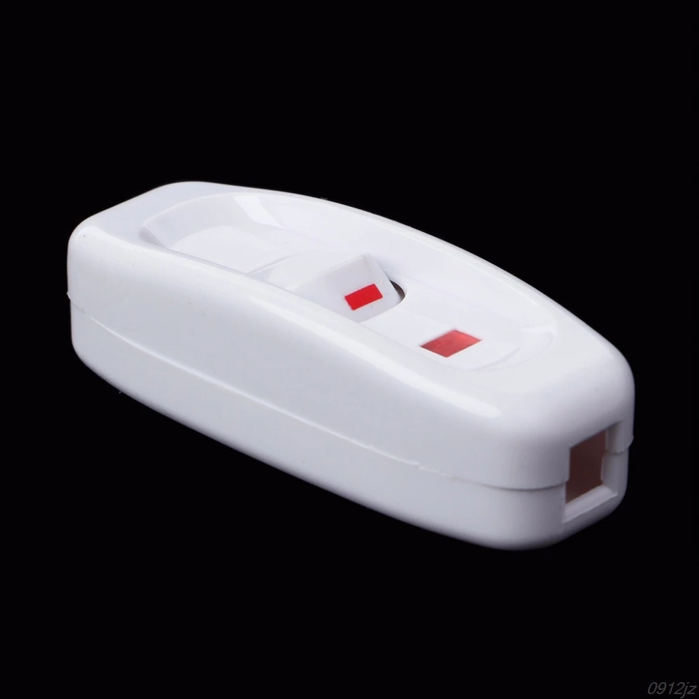 Compact White Plastic In-line Cord Light Lamp Switch 10A 250V with LED Indicator Switches Accessories
Compact White Plastic In-line Cord Light Lamp Switch 10A 250V with LED Indicator Switches Accessories
