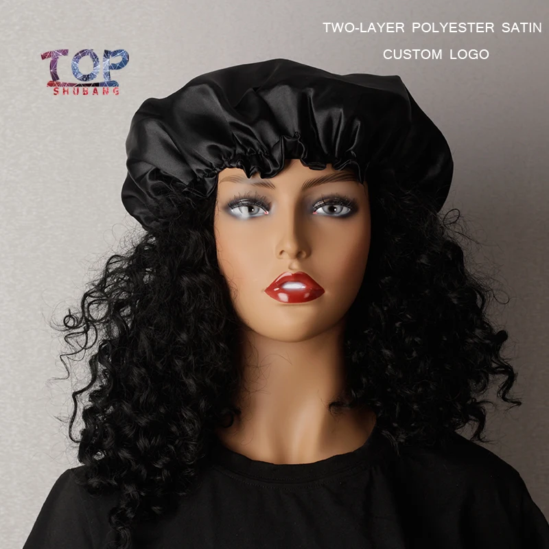 Custom LOGO Black Bonnet High Elastic Band Hair Cover Comfortable Night Sleep Bonnet Ladies Soft Satin Hat Hair Bonnets
Custom LOGO Black Bonnet High Elastic Band Hair Cover Comfortable Night Sleep Bonnet Ladies Soft Satin Hat Hair Bonnets