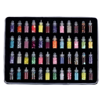 48 Bottles 3D Colorful Sequins Glitter Nail Beads Acrylic UV Gel Nails Art Decoration Manicure Tool New Arrival
48 Bottles 3D Colorful Sequins Glitter Nail Beads Acrylic UV Gel Nails Art Decoration Manicure Tool New Arrival