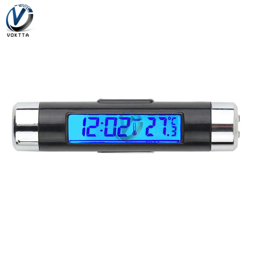 2 in1 Digital LCD Temperature Thermometer Controller for Car Clock Calendar Automotive Blue Backlight With Clip Portable
2 in1 Digital LCD Temperature Thermometer Controller for Car Clock Calendar Automotive Blue Backlight With Clip Portable