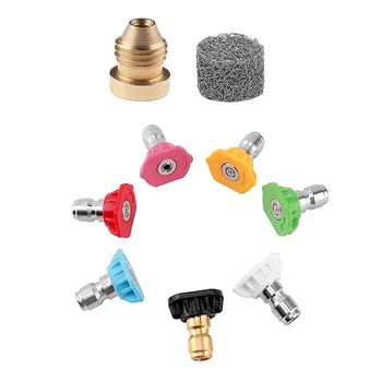 Foam Cannon Orifice Nozzle Tips With Pressure Washer Spray Nozzle Tips For Snow Foam Lance 1500 Psi 2000 Psi 2500 Psi 3000 Psi
Foam Cannon Orifice Nozzle Tips With Pressure Washer Spray Nozzle Tips For Snow Foam Lance 1500 Psi 2000 Psi 2500 Psi 3000 Psi
