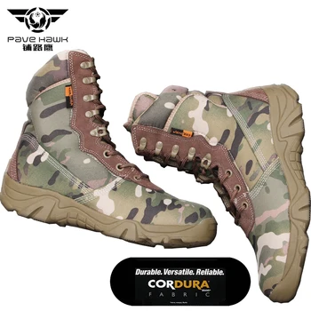 Brand Camouflage Waterproof Men Desert Military Tactical Boots Male Shoes Sneakers For Women Non-slip Work Wear Climbing Shoes 
Brand Camouflage Waterproof Men Desert Military Tactical Boots Male Shoes Sneakers For Women Non-slip Work Wear Climbing Shoes