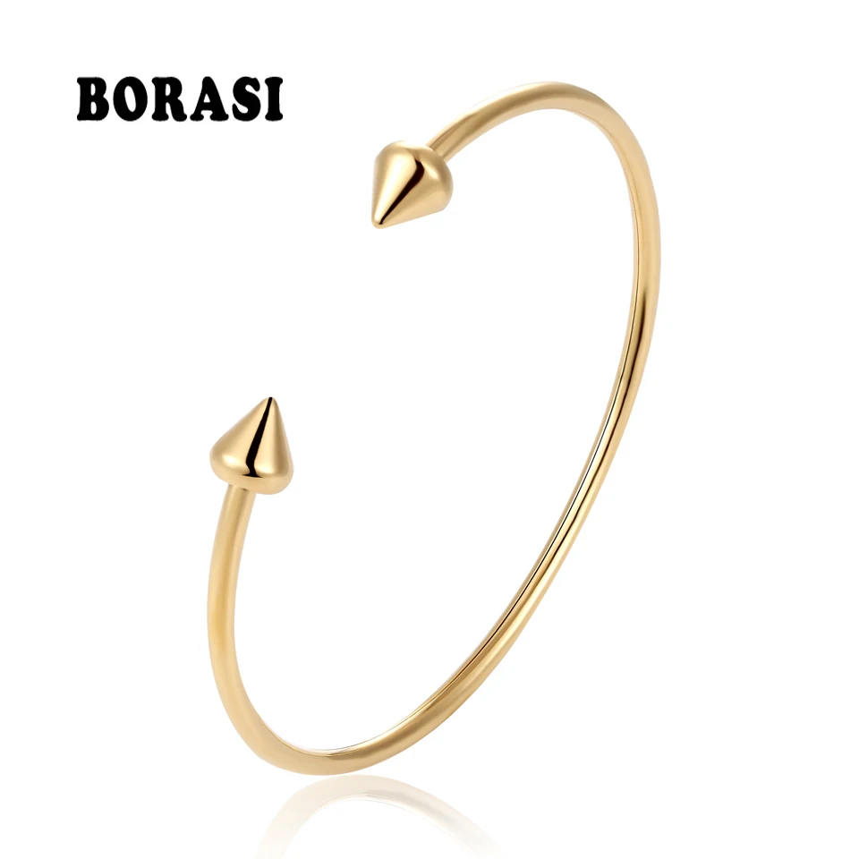 BOBASI Geometric Triangle Charm Open Cuff Bracelets & Bangles For Women Gold Color Stainless Steel Bangles Jewelry Wedding Gift
BOBASI Geometric Triangle Charm Open Cuff Bracelets & Bangles For Women Gold Color Stainless Steel Bangles Jewelry Wedding Gift