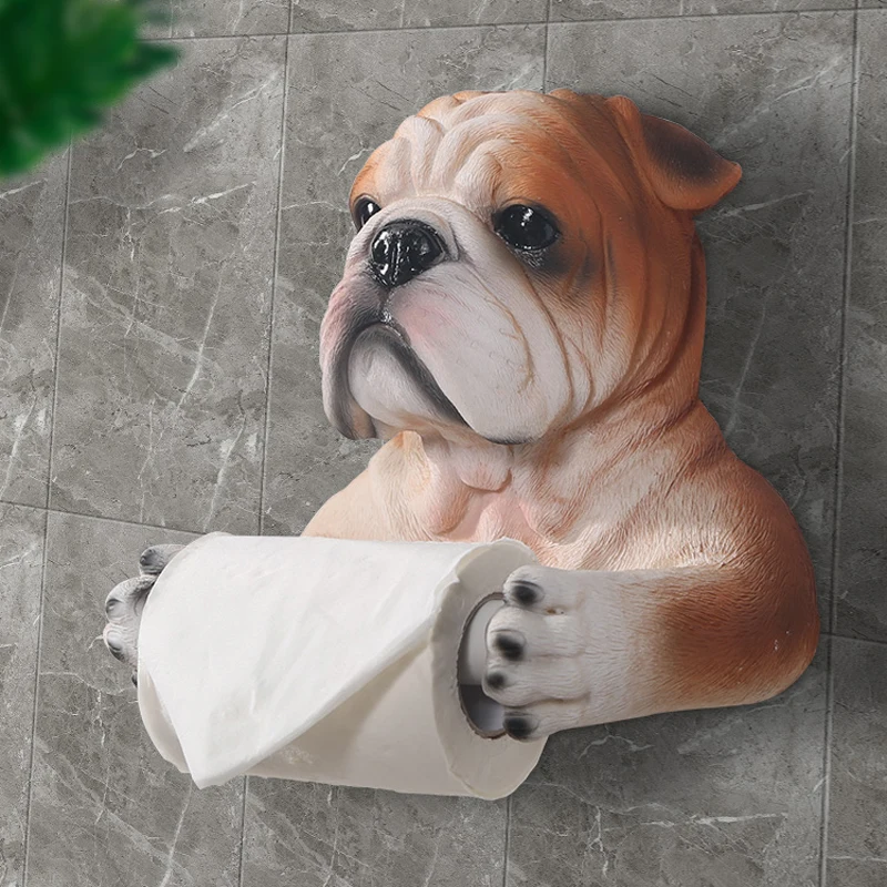Decorative Tissue Box Durable Wall Mounted Hanging Bathroom Funny Animal Dog Canister Toilet Paper Tissue Roll Toilet Holder
Decorative Tissue Box Durable Wall Mounted Hanging Bathroom Funny Animal Dog Canister Toilet Paper Tissue Roll Toilet Holder