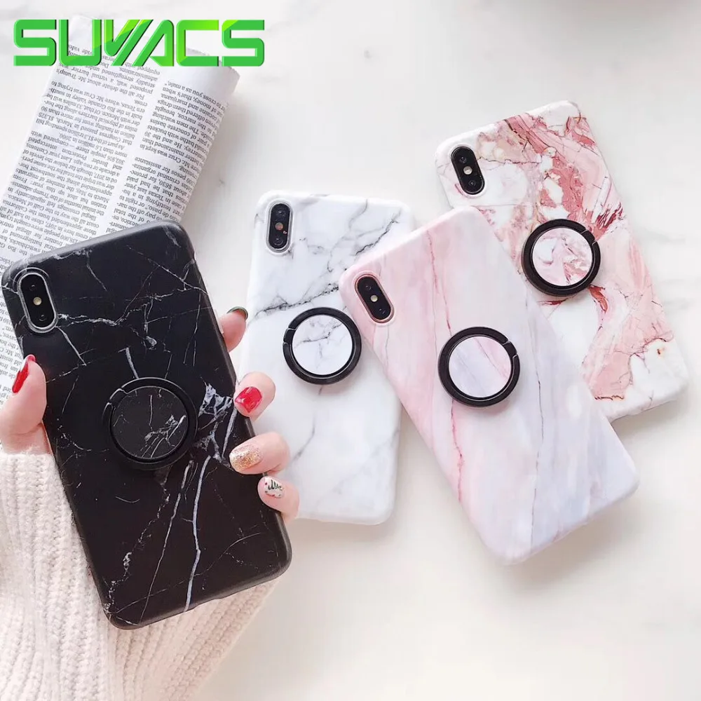 SUYACS Phone Case For iPhone 6 6S 7 8 Plus X XS MAX XR With Finger Ring Cute Marble Soft IMD Graphic Phone Case Shells Cover
SUYACS Phone Case For iPhone 6 6S 7 8 Plus X XS MAX XR With Finger Ring Cute Marble Soft IMD Graphic Phone Case Shells Cover
