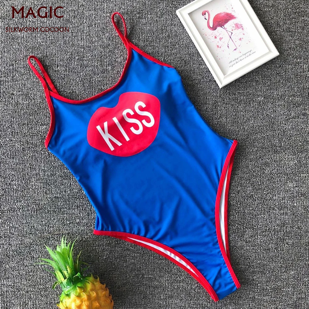 New Sexy One Piece Swimsuit Women Bodysuit Backless Blue Letter Printing Monokini Swimwear Women Bathing Suits Swimming Suit
New Sexy One Piece Swimsuit Women Bodysuit Backless Blue Letter Printing Monokini Swimwear Women Bathing Suits Swimming Suit