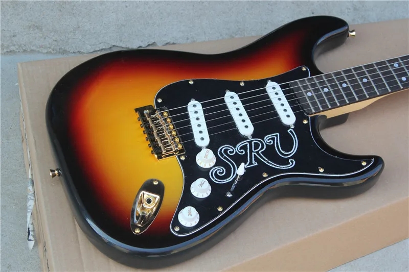 Factory store sunset sunbrust SRV ST rosewood fretboard golden hardware 6 string Electric Guitar Guitarra
Factory store sunset sunbrust SRV ST rosewood fretboard golden hardware 6 string Electric Guitar Guitarra