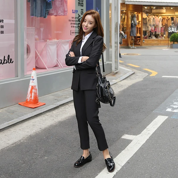 Pants suits elegant woman suit female spring fashion loose Shu office ladies OL business uniform two-piece suit
Pants suits elegant woman suit female spring fashion loose Shu office ladies OL business uniform two-piece suit