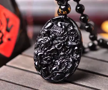 Free shipping Natural frosted obsidian The best necklace pendant with rope wholesale
Free shipping Natural frosted obsidian The best necklace pendant with rope wholesale