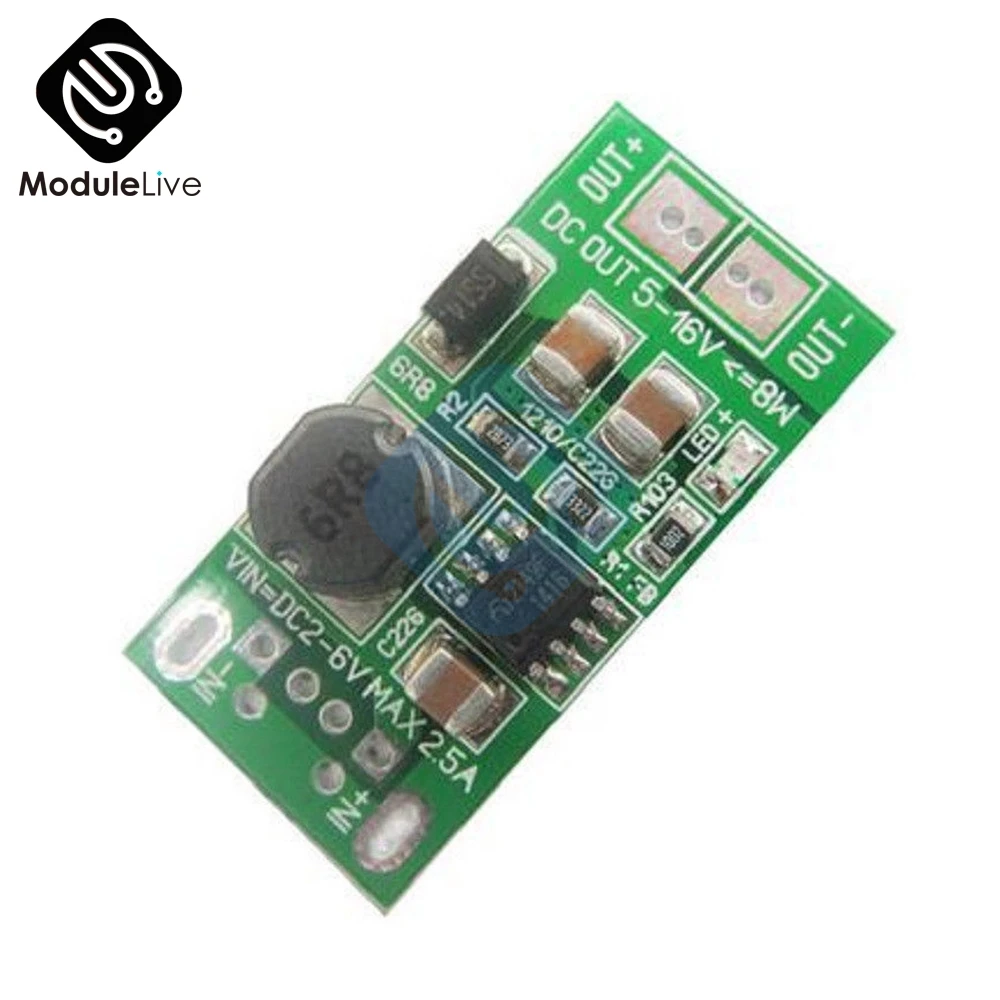 DC-DC 1V 2V-6V 5V to 12V Step Up Boost Module 8W USB Input Power Supply Converter Charger Diy Kit Electronic PCB Board Module
DC-DC 1V 2V-6V 5V to 12V Step Up Boost Module 8W USB Input Power Supply Converter Charger Diy Kit Electronic PCB Board Module