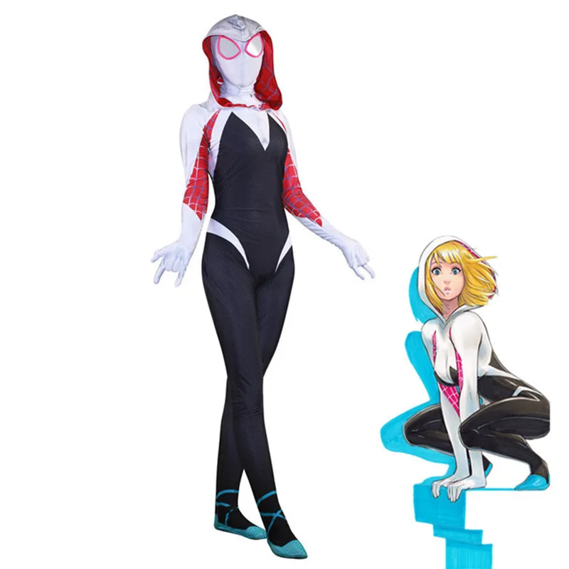 Venom Spider Man Gwen Stacy Cosplay Costumes Spider-Man Marvel Zentai Bodysuit Superhero Spiderman Jumpsuit Halloween For Woman
Venom Spider Man Gwen Stacy Cosplay Costumes Spider-Man Marvel Zentai Bodysuit Superhero Spiderman Jumpsuit Halloween For Woman
