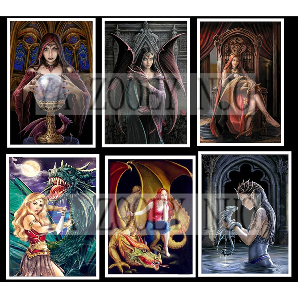 DIY 5D Diamond Painting Cross Stitch round Diamonds Embroidery Dragon and girl Diamond Mosaic Home Decor K1214
DIY 5D Diamond Painting Cross Stitch round Diamonds Embroidery Dragon and girl Diamond Mosaic Home Decor K1214