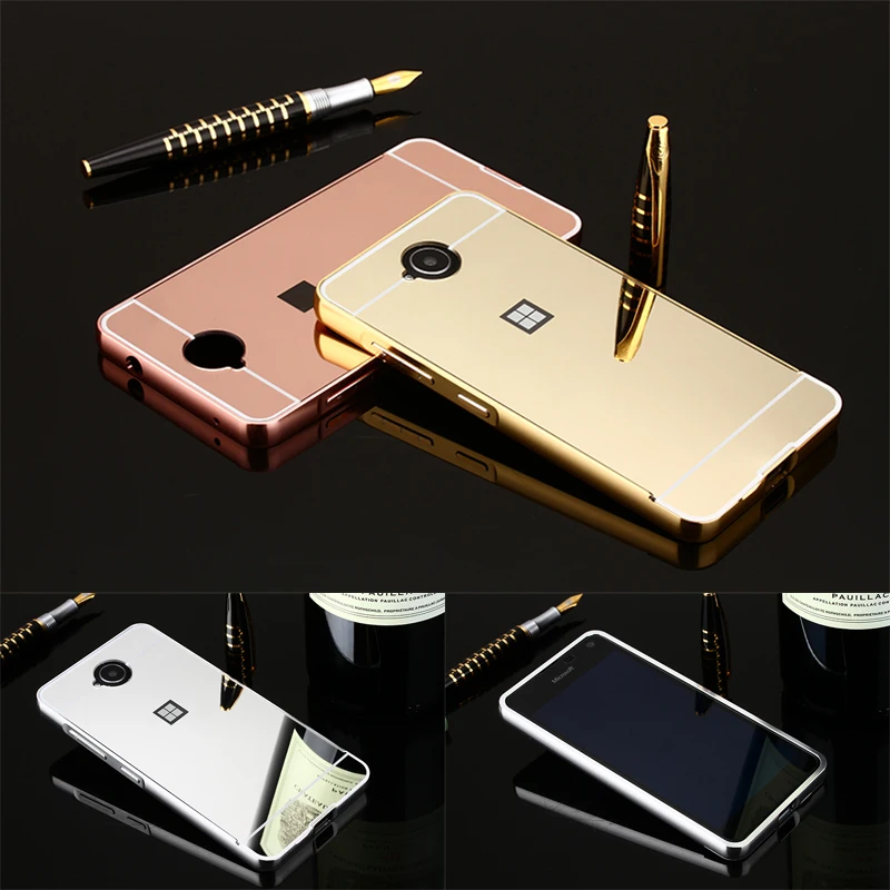 For Nokia Lumia 650 Case Plating Metal Frame With Mirror Back Cover Hard Case for Nokia Lumia 650 Cell Phone Shell Case Cover
For Nokia Lumia 650 Case Plating Metal Frame With Mirror Back Cover Hard Case for Nokia Lumia 650 Cell Phone Shell Case Cover
