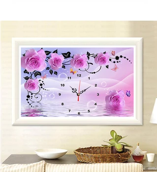 DIY Wall Clock 5D Diamond Painting Cross Stitch Rose Watch Full Dimaond Embroidery Diamond Mosaic Rhinestones Needlework
DIY Wall Clock 5D Diamond Painting Cross Stitch Rose Watch Full Dimaond Embroidery Diamond Mosaic Rhinestones Needlework