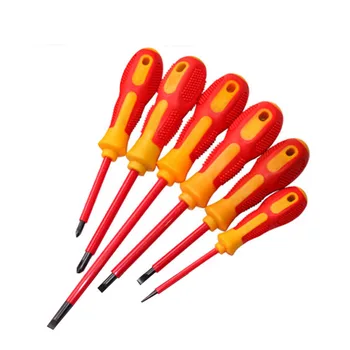 Hand tools Electricians Screwdriver Set 6 Pcs/set Practical Electrical Fully Insulated High Voltage Multi Screw Head Type
Hand tools Electricians Screwdriver Set 6 Pcs/set Practical Electrical Fully Insulated High Voltage Multi Screw Head Type